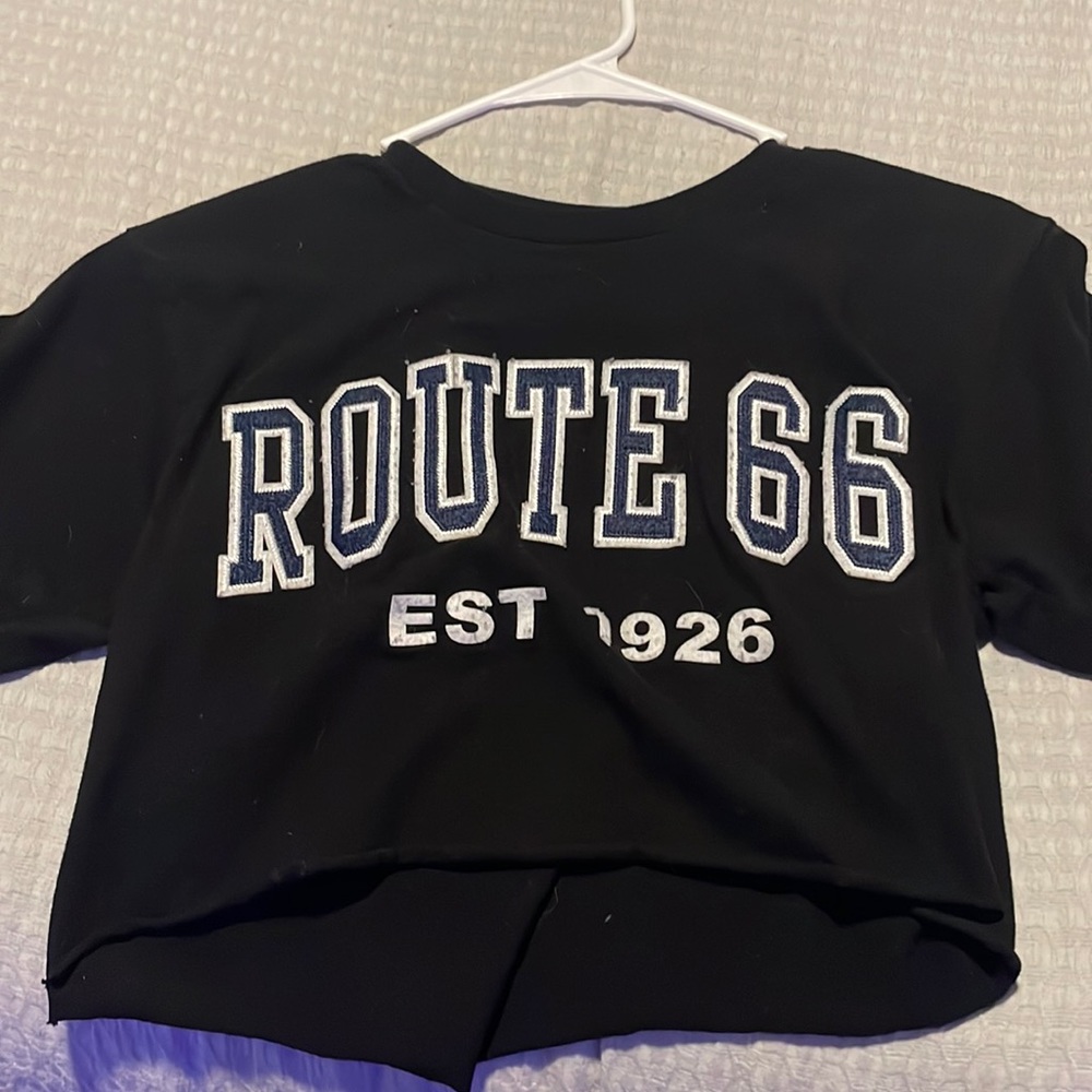 Route 66 cropped shirt